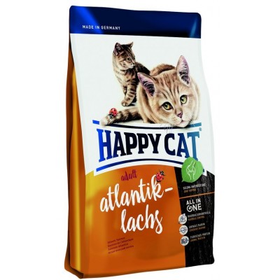 Сухой корм с антлатическим лососем для взрослых кошек Happy Cat Adult Atlantik-lachs 300 г
