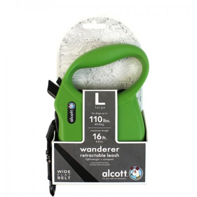 Рулетка, зеленый Alcott Wanderer L, 5 м, 50 кг