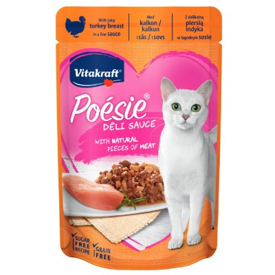 Пауч для кошек, индейка в соусе Vitakraft Poesie Turkey & Sauce 85 г