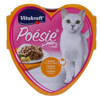 Ламистер для кошек, индейка в сырном соусе Vitakraft Poesie Turkey & Cheese Sauce 85 г