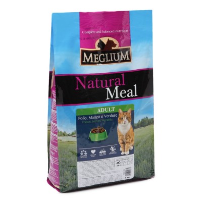 Корм для кошек, говядина, курица, овощи Meglium Adult Cat Beef & Chicken 3 кг