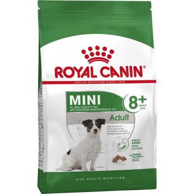 Корм для пожилых собак малых пород (до 10 кг) старше 8 лет Royal Canin Mini Adult 8+ 4 кг
