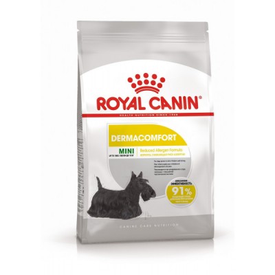 Корм для собак малых пород склонных к раздражению кожи и зуду Royal Canin Mini Derma Comfort 3 кг