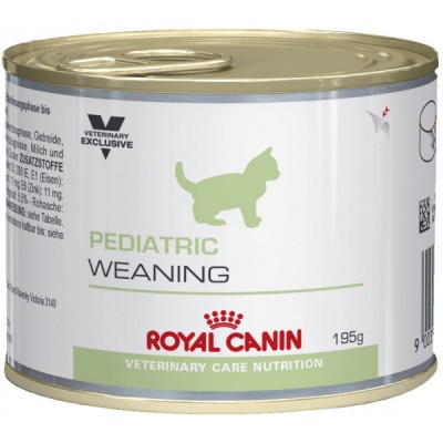 Консервы для котят с 4 недель до 4 месяцев, беременных и лактирующих кошек Royal Canin Pediatric weaning 195 г