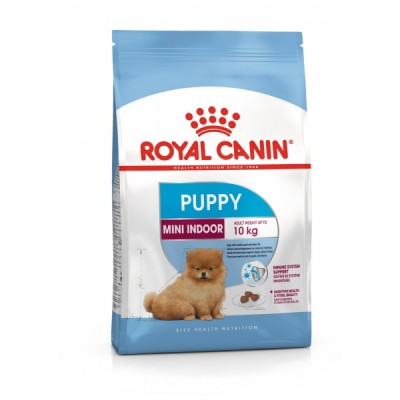 Корм для щенков малых пород 2-10 мес, живущих преимущественно в домашних условиях Royal Canin Mini Indor Puppy 500 г
