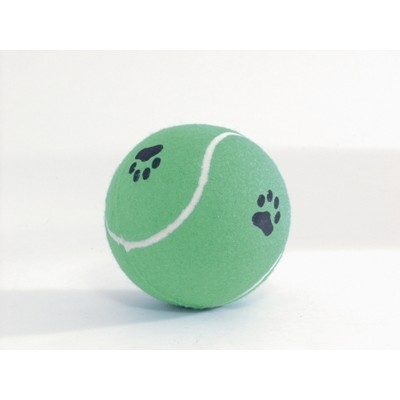 Игрушка для собак Beeztees Мячик теннисный с отпечатками лап 12 см