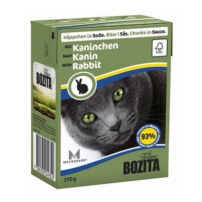 Консервы для кошек кусочки в соусе с кроликом Bozita Cat Rabbit 370 г