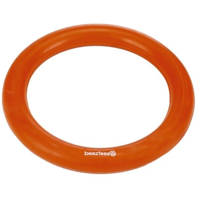 Игрушка для собак, литая резиновая, 15 см Beeztees Кольцо оранжевая
