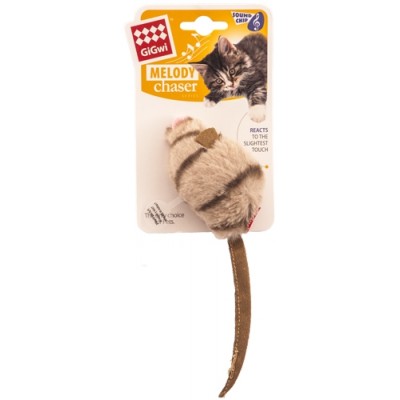 Игрушка для кошек GiGwi Мышка с электонным чипом 9 см