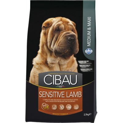 Сухой корм для собак средних и крупных пород с ягненком Farmina Cibau Sensitive Medium & Maxi 2,5 кг