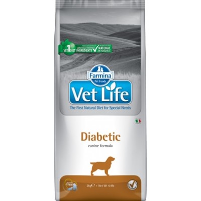Сухой корм для собак при сахарном диабете Farmina Vet Life Diabetic 2 кг