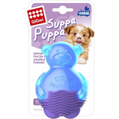 Игрушка для собак GiGwi Suppa Puppa Мишка с пищалкой 10 см