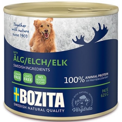Консервы для собак мясной паштет с лосем Bozita Dog Elk 625 г