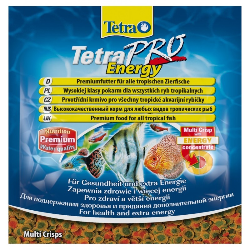 Купить корм для рыб TetraPro Energy Multi-Crisps в чипсах с