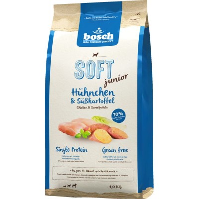 Корм с курицей и бататом для собак Bosch Soft Junior 1 кг