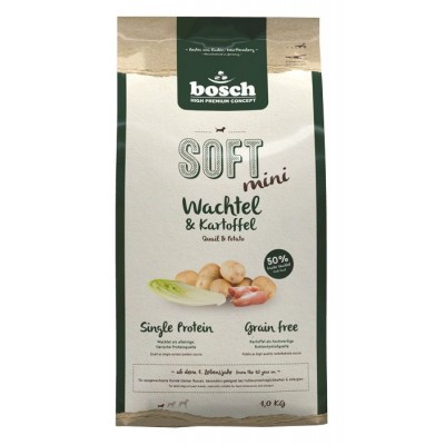 Корм с перепелкой и картофелем для собак Bosch Soft Mini 1 кг
