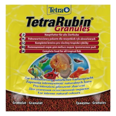 Корм в гранулах для улучшения окраса всех видов рыб, sachet Tetra Rubin Granules 15 г