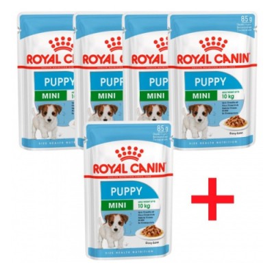 Паучи кусочки в соусе для щенков малых пород, 5 шт Royal Canin Mini Puppy 425 г