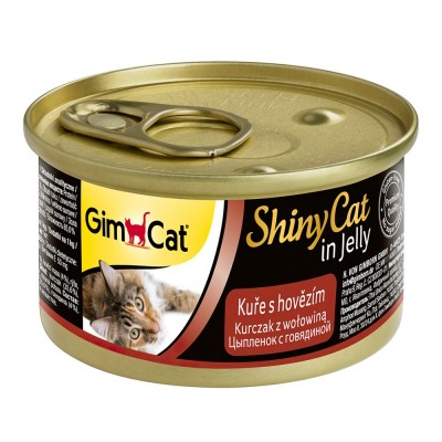 Консервы для кошек из цыпленка с говядиной Gimcat Canned food 85 г