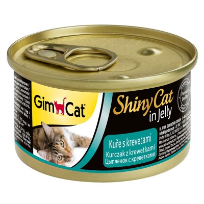 Консервы для кошек из цыпленка с креветками Gimcat Canned food 70 г
